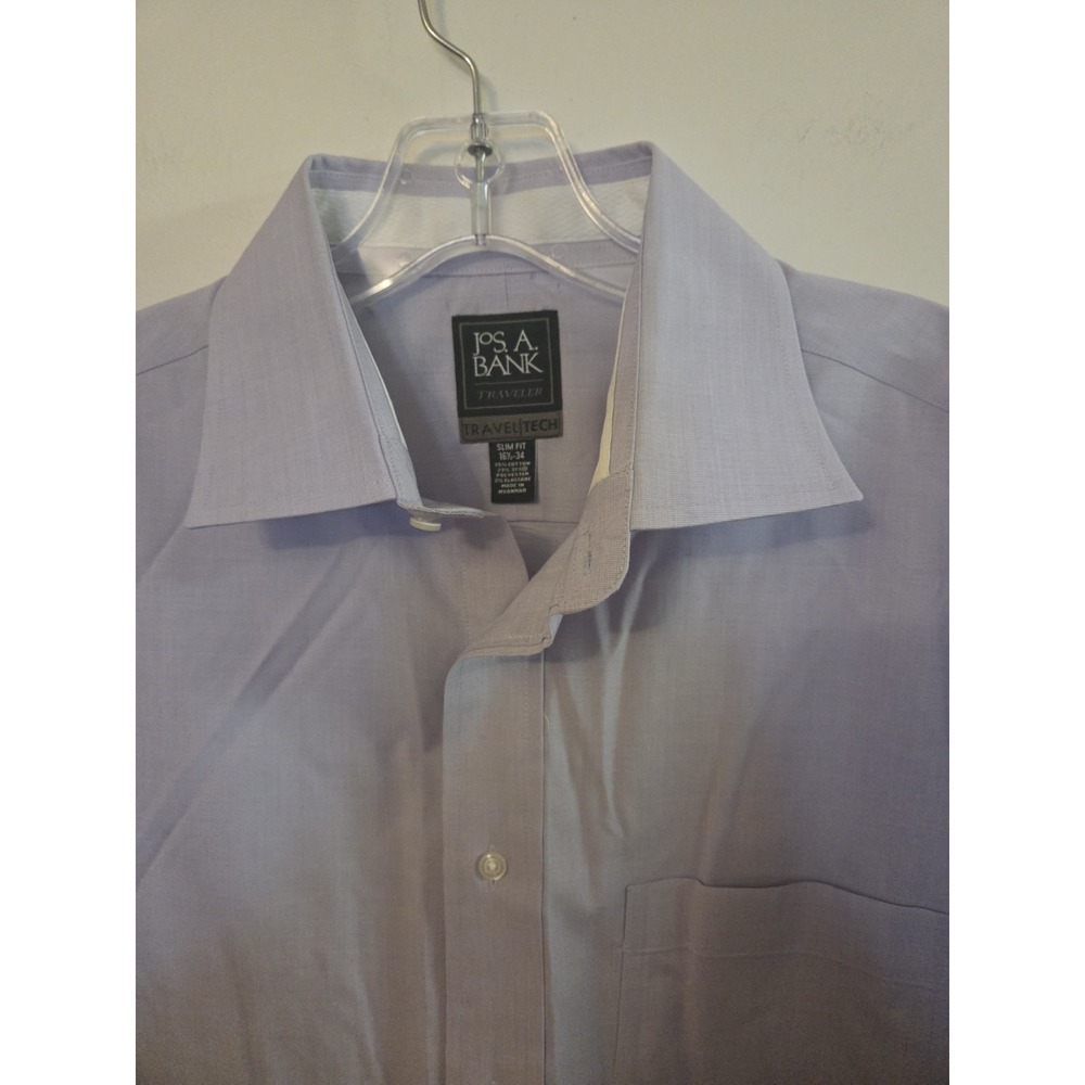 Jos A Bank men's button down slim fit shirt-size 16.5/34